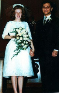 Newsday Love Story 12 Old photo of Gina and John Binder of Melville, bride and groom.s love story